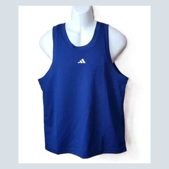 Adidas Legends Tank Top Blue Men's Size Small - Picture 1 of 3
